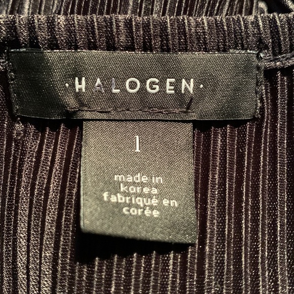 HALOGEN plisse pleated lettuce hem dolman sleeves beautiful condition Nordstrom - Picture 7 of 8
